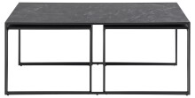 Satztisch >Inverness< (3 teilig) in Schwarz matt - 120x48x60 (BxHxT)