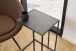 Beistelltisch >Inverness< in Schwarz matt aus MDF Metall - 43x63x35cm (BxHxT)