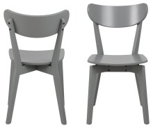 Esszimmerstuhl >Roanne< (2-er Set) in Hellgrau matt - 45x79,5x55 (BxHxT)