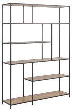 Regal >Carney< in Wildeiche aus Metall,MDF -...