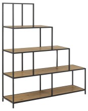 Regal >Carney< in Wildeiche aus Metall,MDF -...