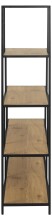 Regal >Carney< in Wildeiche aus Metall,MDF - 135x150x35cm (BxHxT)