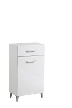 Schuhschrank >Cacak< in Weiß - 58x101,5x35cm (BxHxT)
