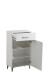 Schuhschrank >Cacak< in Weiß - 58x101,5x35cm (BxHxT)
