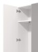Garderobenschrank >Cacak< in Weiß - 60x191,5x33cm (BxHxT)