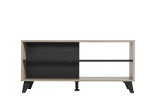 Couchtisch >Uzice< in Grey Oak - 101x47x50cm (BxHxT)