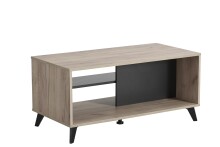 Couchtisch >Uzice< in Grey Oak - 101x47x50cm (BxHxT)
