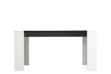 Esstisch >Temerin< in Weiß - 154x75x90,5cm (BxHxT)