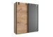 Schwebetürenschrank >Lothar< in Plankeneiche - 135x198x64cm (BxHxT)