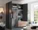 Kleiderschrank >Filberto< in Graphit - 182x210x59cm (BxHxT)