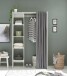 Kleiderschrank >Jill< in Weiß - 120x195x50cm (BxHxT)