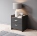 Nachtkommode >Canaan< in Graphit - 38x51x35cm (BxHxT)