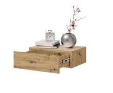 Nachtkommode >Thorben< in Artisan Eiche - 42x14x30cm (BxHxT)