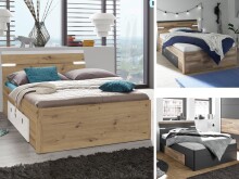 Bett >Isobel< in  - 145x97x205cm (BxHxT)