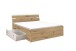 Bett >Isobel< in Artisan Eiche - 145x97x205cm (BxHxT)