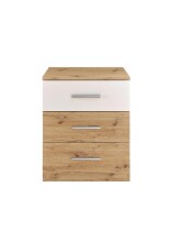 Bettanlage >Isobel< in Artisan Eiche - 185x97x205cm (BxHxT)