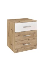 Bettanlage >Isobel< in Artisan Eiche - 185x97x205cm (BxHxT)