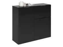 Kommode >Domenico< in Schwarz Perl - 90x80x32cm...