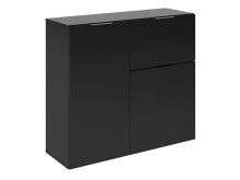 Kommode >Domenico< in Schwarz Perl - 90x80x32cm (BxHxT)