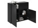 Kommode >Domenico< in Schwarz Perl - 90x80x32cm (BxHxT)