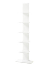 Regal >Wilmington< in Weiß - 50x180x23cm (BxHxT)