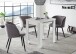 Esstisch >Monterrey< ausziehbar bis 136cm in Weiß matt - 80(136)x78x60cm (BxHxT)