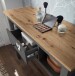 Schminktisch >Bozeman< in Graphit - 114x86x41cm (BxHxT)