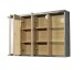 Spiegelschrank >Nebraska< in Matera Beton - 110x70x21cm (BxHxT)