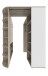 Eckkleiderschrank >Canton< in San Remo Eiche - 124x199x148cm (BxHxT)
