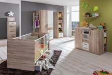 Kleiderschrank >Canton< in San Remo Eiche - 91x199x58cm (BxHxT)
