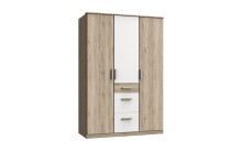 Kleiderschrank >Canton< in San Remo Eiche - 135x199x58cm (BxHxT)