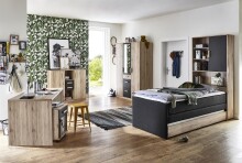 Schreibtisch >Canton< in San Remo Eiche - 140x72x70cm (BxHxT)