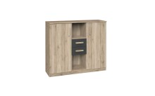Kommode >Canton< in San Remo Eiche - 122x105x40cm (BxHxT)