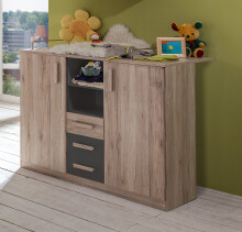Babyzimmer-Komplettset >Canton< in San Remo Eiche