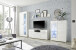 Highboard >Ella< in Weiß - 80x112x42cm (BxHxT)