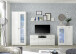 Highboard >Ella< in Weiß - 80x112x42cm (BxHxT)