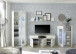 Highboard >Ella< in Weiß - 80x112x42cm (BxHxT)