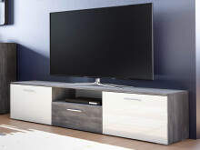 TV-Board >Maurits< in Black North - 180x42x38cm...