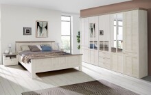 Kleiderschrank >Indianapolis< in Schneeeiche - 254,4x216,6x62,1cm (BxHxT)