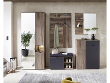Garderobenschrank >Lydias< in Flagstaff Oak Umbria - 82x204x38cm (BxHxT)