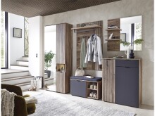 Garderoben-Set >Lydias< (5-teilig) in Flagstaff Oak Umbria - 266x204x38 (BxHxT)