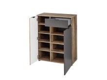 Garderoben-Set >Lydias< (4-teilig) in Flagstaff Oak Umbria - 216x204x38 (BxHxT)