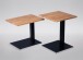 Beistelltisch >Beulah< in Wildeiche aus Massivholz, Metall - 45x60x45cm (BxHxT)