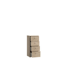 Kommode >Tembi< in Sonoma-Eiche - 38.6x85.5x34.8cm (BxHxT)