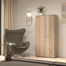 Aktenschrank >Tembi< in Sonoma-Eiche - 73.7x149.5x34.8cm (BxHxT)