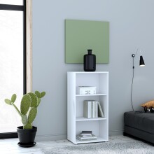 Regal >Tembi< in Weiß - 54x111.1x34.8cm (BxHxT)