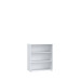 Regal >Tembi< in Weiß - 73.7x85.5x34.8cm (BxHxT)