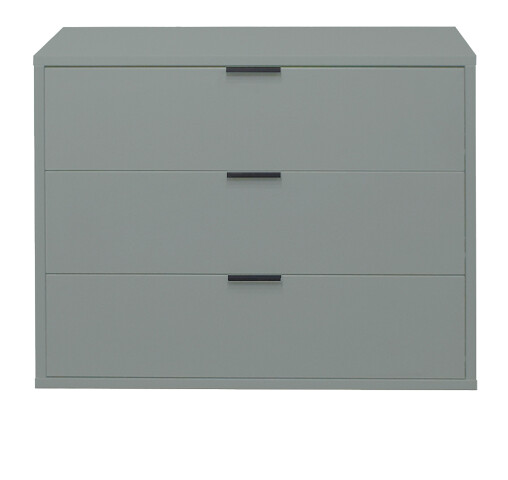 Kommode >Boulder< in Pine Green matt Lack BG - 81x67x45cm (BxHxT)