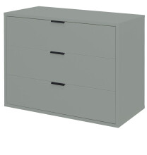 Kommode >Boulder< in Pine Green matt Lack BG - 81x67x45cm (BxHxT)