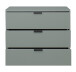 Kommode >Boulder< in Pine Green matt Lack BG - 81x67x45cm (BxHxT)